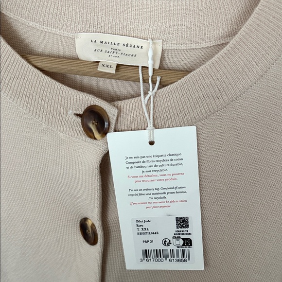 Sezane Jude merino wool cardigan - Picture 4 of 7